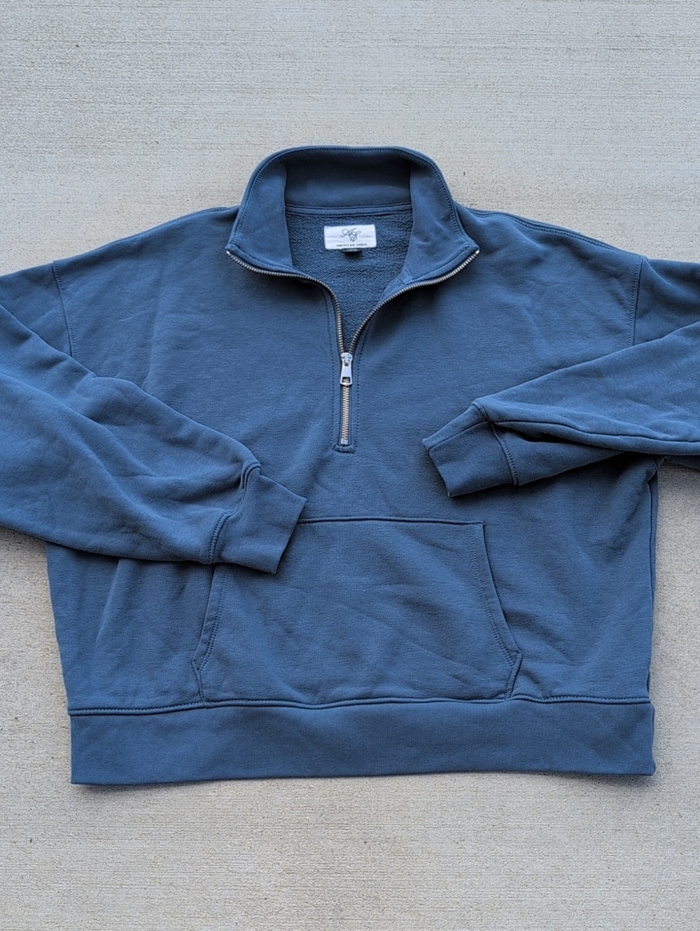 American Eagle Outfitters Half-Zip Terry Sweatshirt  Small Women's